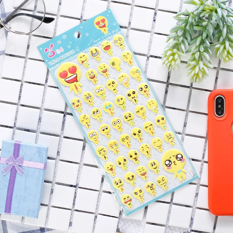 DIY Красочные Прекрасный Выражение kawaii наклейки дневник планировщик журнал Note Diary Бумага Скрапбукинг альбомы фотометка