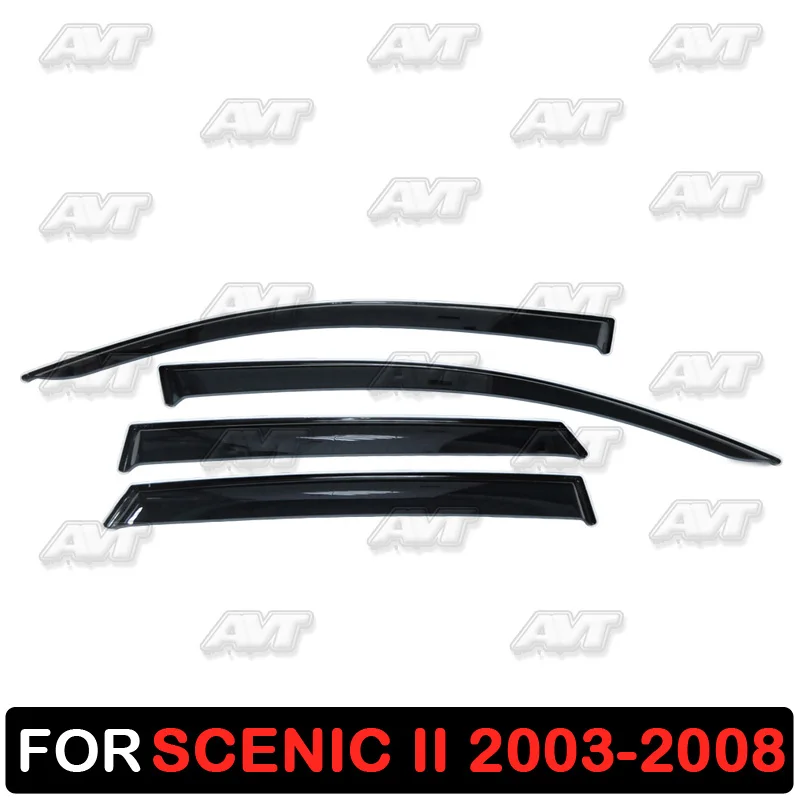 

Window deflectors for Renault Scenic 2 2003-2008 1 set-4 pcs car styling wind decoration guard vent visor rain guards cover