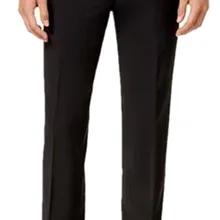 Черные Бизнес Путешествия Смарт брюки плоские передние мужские брюки прямой крой конечный комфорт стрейч Чино брюки Офис Платье Брюки