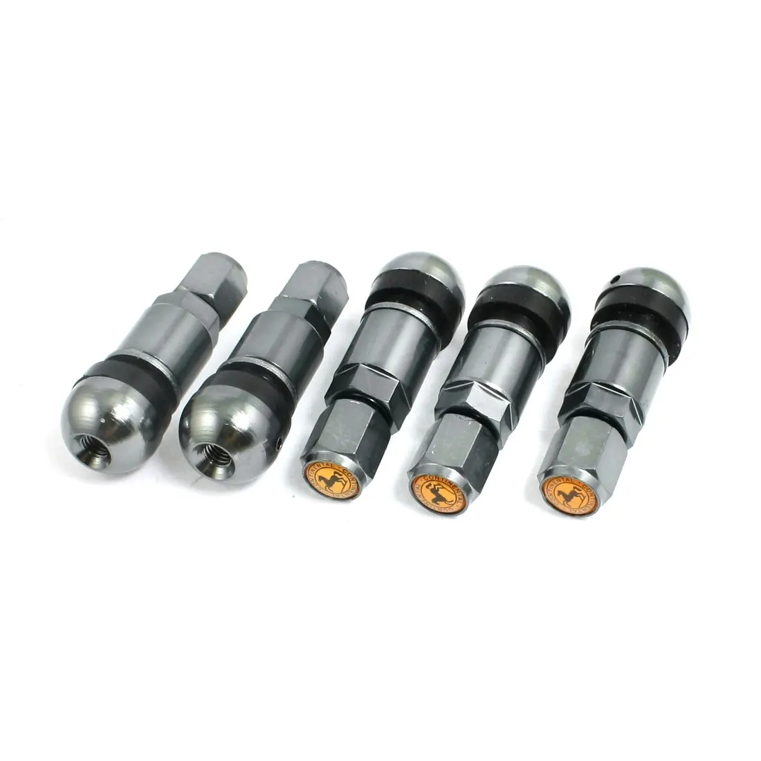 5Pcs Titanium Gray Plug In Wheel Rim Tire Valve Stem Cap For Auto Vehiclein Air Intakes from