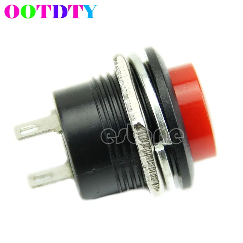 

Momentary SPST NO Red Round Cap Push Button Switch AC 3A/250V APR22_0