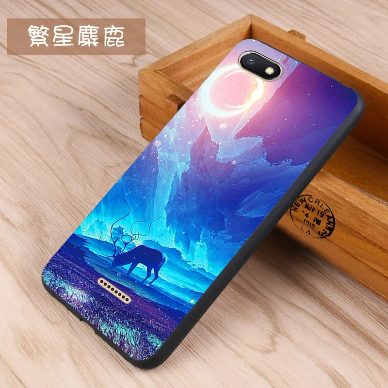 Xiaomi Redmi 6a Case Original Cover for Xiaomi Redmi 6a Case Bag Redmi 6a Cover Skin Wolf Fish Skull Fundas 100% 31