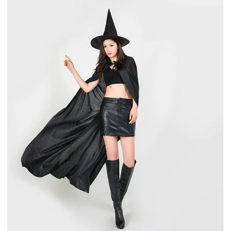 Новые Вечерние реквизит черная шляпа ведьмы для Хэллоуина Костюм вечерние Волшебные шапки аксессуар косплей ведьма колдун