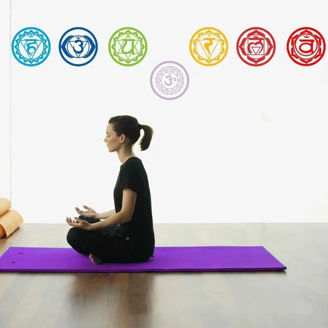Pvc Removable Chakras Wall Stickers Mandala Yoga Meditation Symbol Pvc Removable Chakras Wall Stickers Mandala Yoga Meditation Symbol Decals Murals Wallpaper Home Decoration