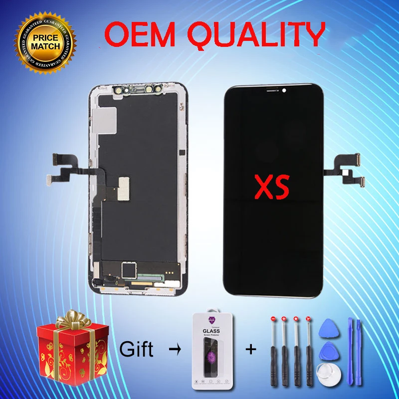 

2019 NEW Perfectly OEM LCD Display For iPhone XS Touch Screen Digitizer Assembly Replacement With Tools Free DHL Shipping