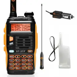 Baofeng GT-3 Mark II VHF/UHF 136-174/400-520 МГц Dual Band FM Двухстороннее переносной любительский радиоприёмник Talkie автомобиль Зарядное устройство кабель мягкий