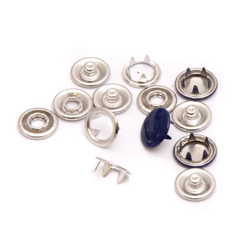 

High quality Turkish stainless shirt snap buttons, glossy brass,Antiallergic nickel free alloy,1440pcs/pack,ring 9,5mm/hat 9.5mm