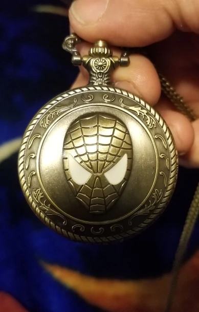 spider man pocket watch
