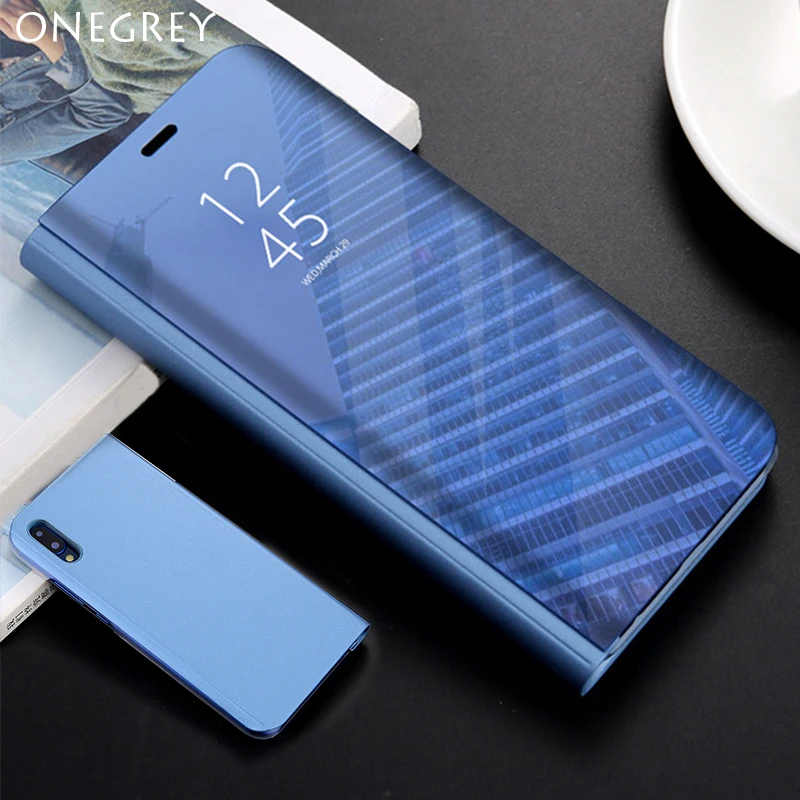 Сенсорный флип чехол с подставкой для Huawei P20 P10 Mate 20lite 10 9 Pro P умный зеркальный Hawei