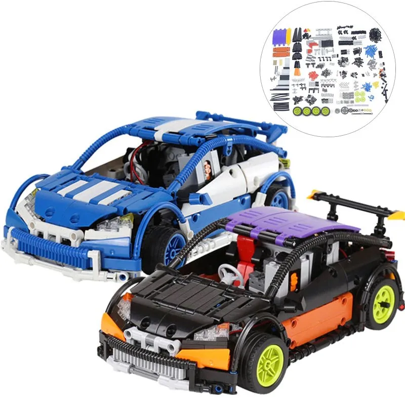 LEGOING Technic Series The Hatchback Type R Set Building Blocks Lepin 20053 640pcs Birthday Gift Toys For Children  MOC-6604