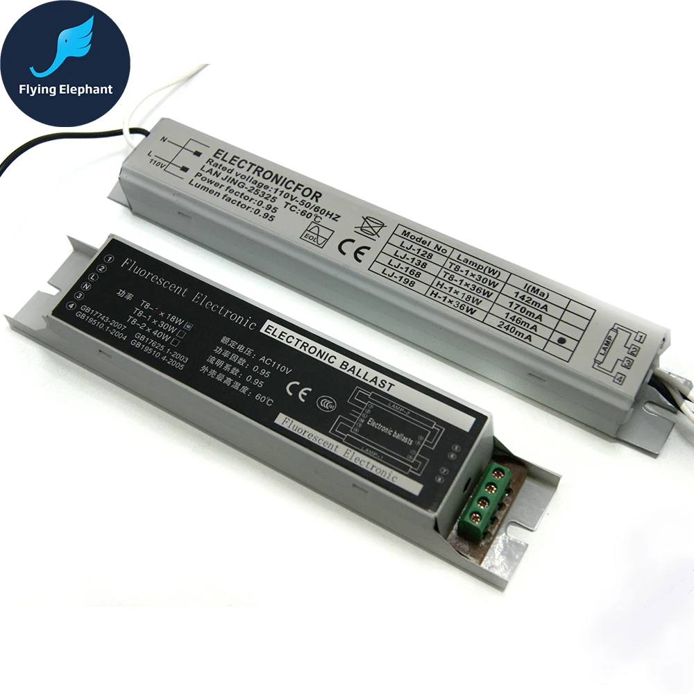 Fluorescent Lamps Electronic Ballast T8 110V 1X18W/24W/30W/36W 2X18/20W