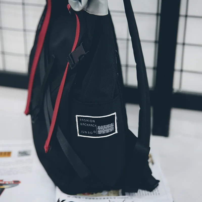 Large Oxford Cloth Backpack Men's Bags Women's Bags cb5feb1b7314637725a2e7: Black mouth|Grey mouth