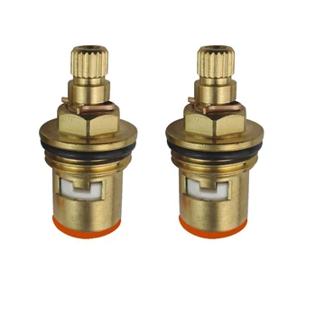 

2pcs 1/2 inch Replacement Brass Ceramic Disc Valve Tap Cartridge Insert Basin Bath Clockwise