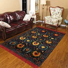 Else Nordec черно-белый ikat скандинавский геометрический 3d принт Противоскользящий килим моющийся декоративный килим Площадь Ковер богемный ковер