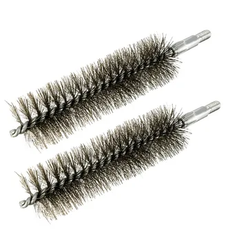 UXCELL 2PCS 0.12x140mm M6 Steel Wire Pipe Tube Sweep Brushes For Bottle Pipes Chimney Cleaning Chimney Brush Cleaning Brush