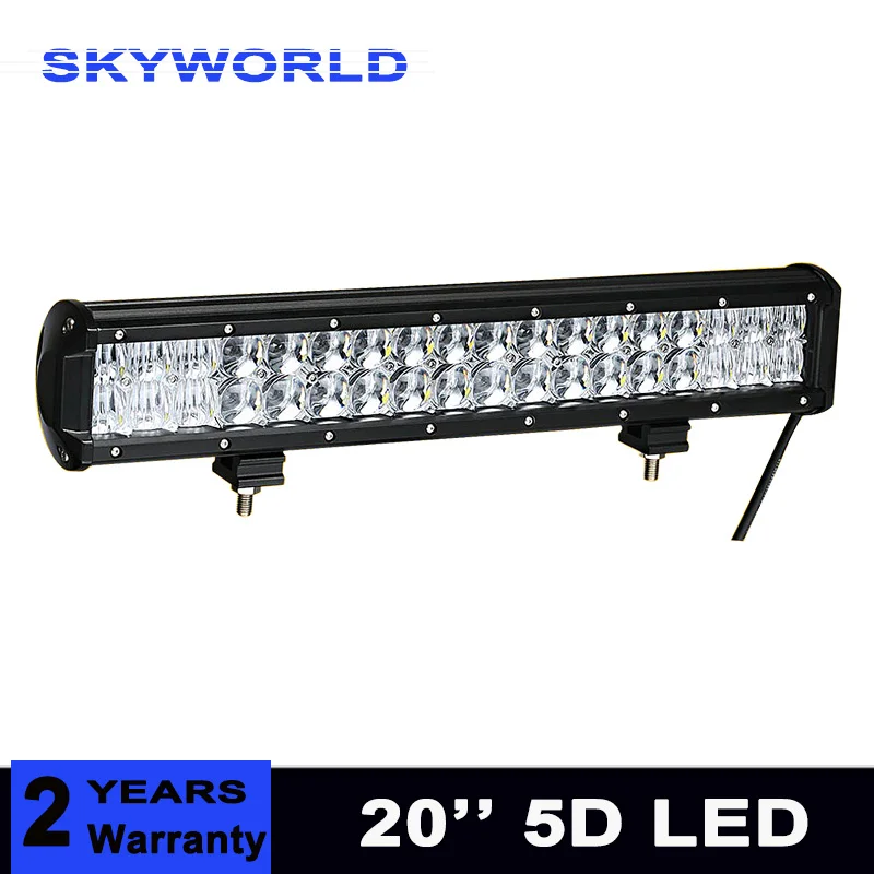 

5D LENS 210W 20 inch LED Light Bar Offroad Boat Car Tractor Truck 4x4 SUV ATV Driving LED Work Light Combo Beam