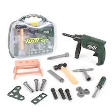 Ролевые игры дрель игрушка Para los ni os ремонтный инструмент игрушки строительные инструменты игрушки для Kinderen Jouet garcon подарки