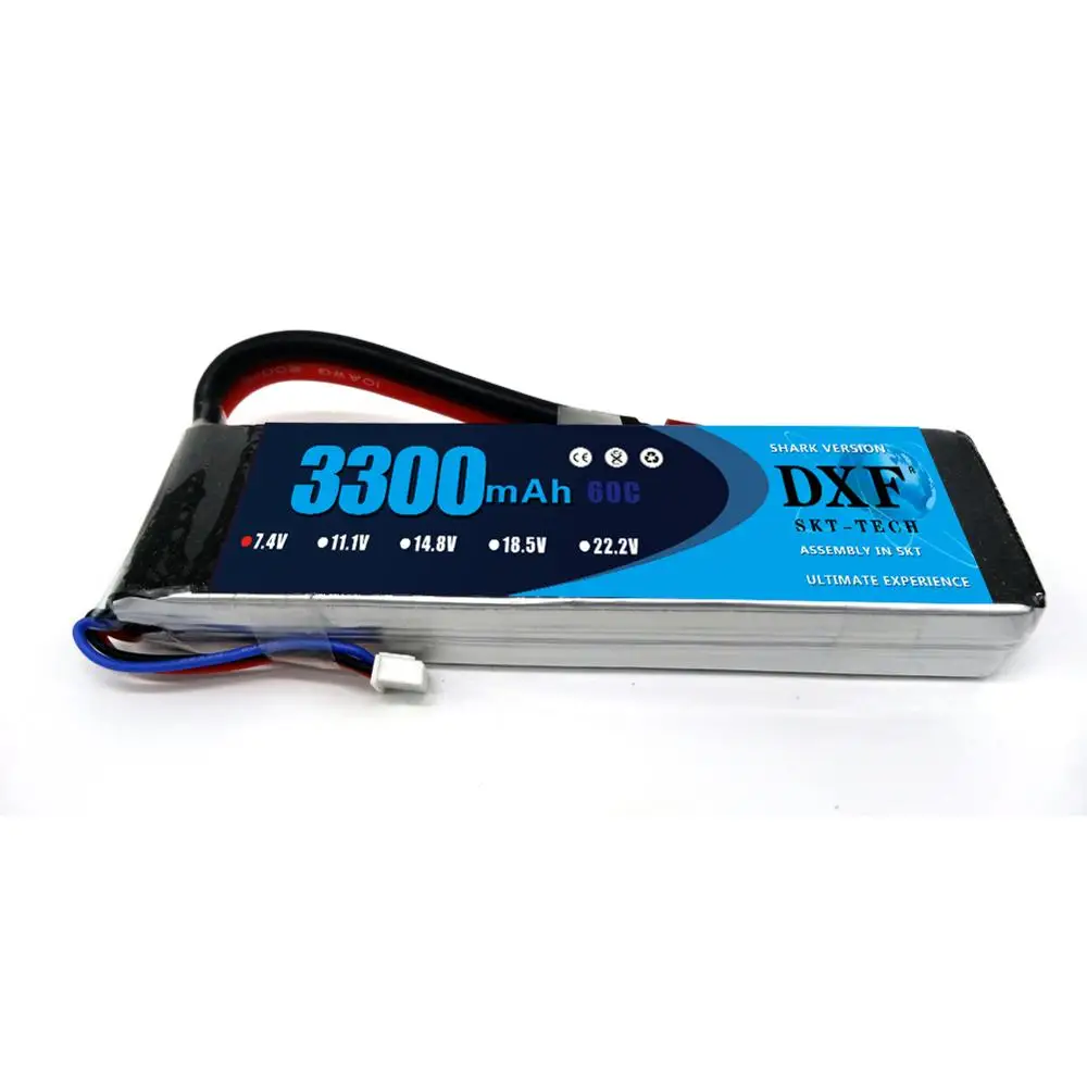 

2017 DXF 2S Lipo Battery 2S 7.4V 5200MAH 45C MAX 55C T/XT60 LiPo RC Battery For Rc Helicopter Car Boat 2S Free shipping