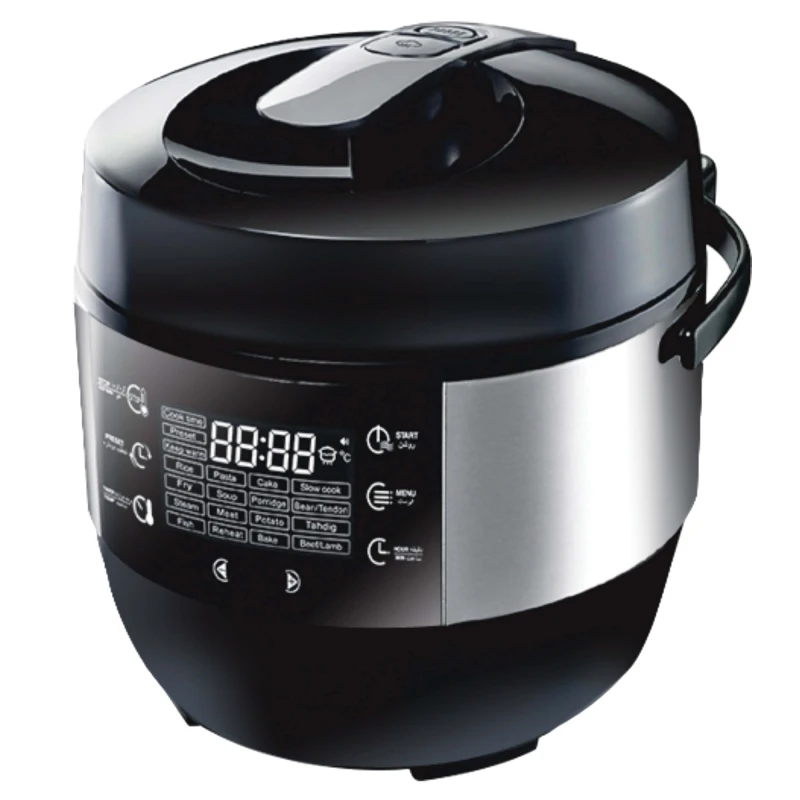 Мультиварка GEMLUX GL-PC-61  (Мощность 1000 Вт, чаша объемом 6 л, ЖК-дисплей, 16 программ, функция автоподогрева, антипригарное покрытие, отложенный старт до 24 часов)