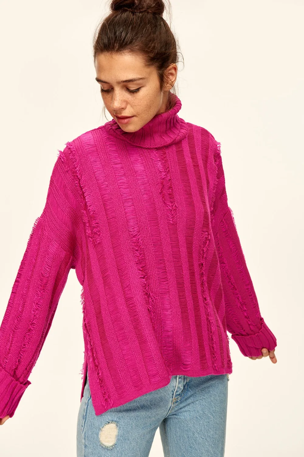 fuchsia knitwear