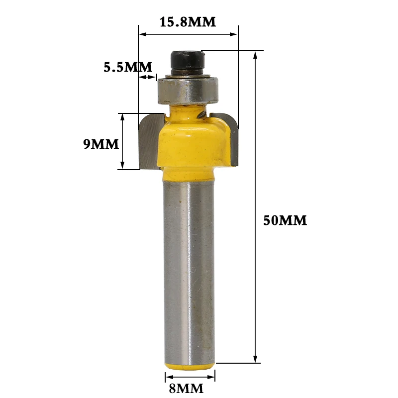 Cove окантовкой и литья маршрутизатор бит хвостовик деревообрабатывающей резак для Мощность инструмент