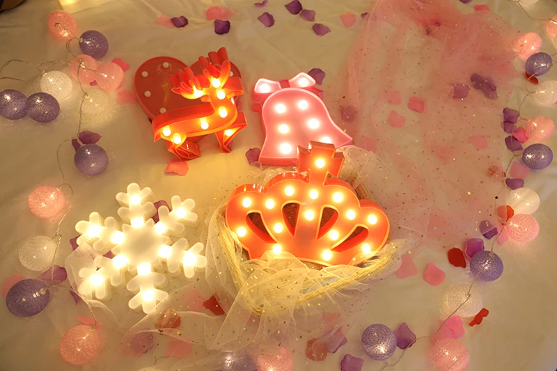 СВЕТОДИОДНЫЙ Светильник-ночник с изображением единорога, звезды, фламинго, ананаса, снежинок, короны, кокосовой пальмы, вечерние украшения для дома, 3D настольная лампа