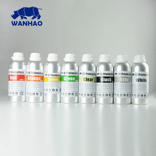 

6 colors (Black, White, Green, Orange, Gray, Clear)UV resin 405nm for LCD/SLA 3d printer 1000 ml or 2000 ml