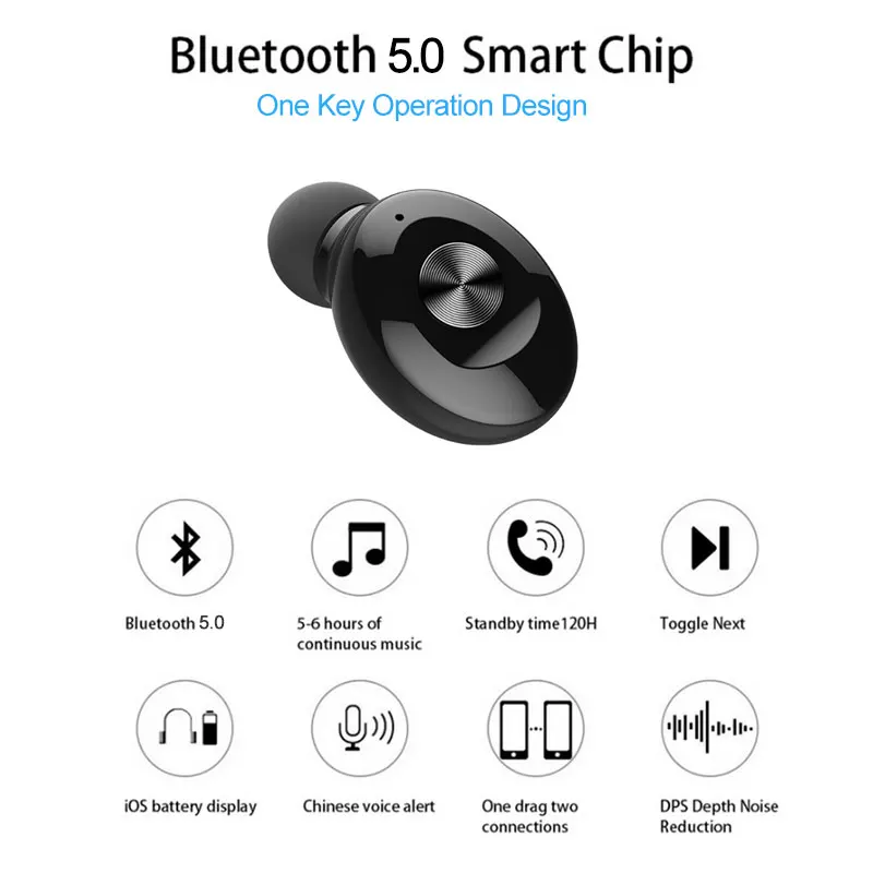 Беспроводные Bluetooth 5 0 наушники XG12 стерео мини магнитные Hi Fi вкладыши Спортивная