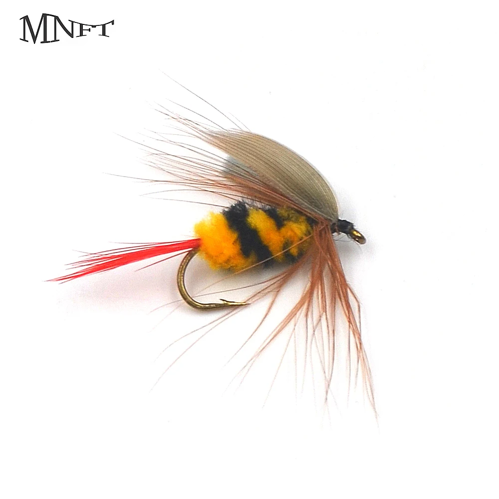 6pcs/Lot Artificial Insect Hook Bait Bumble Bee Tackle Fly Trout