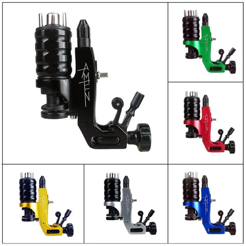 

QINK Tattoo Machine Stigma Amen V6 style Rotary Tattoo Gun Aluminium Alloy CNC Frame Taiwan Motor For Shading Lining