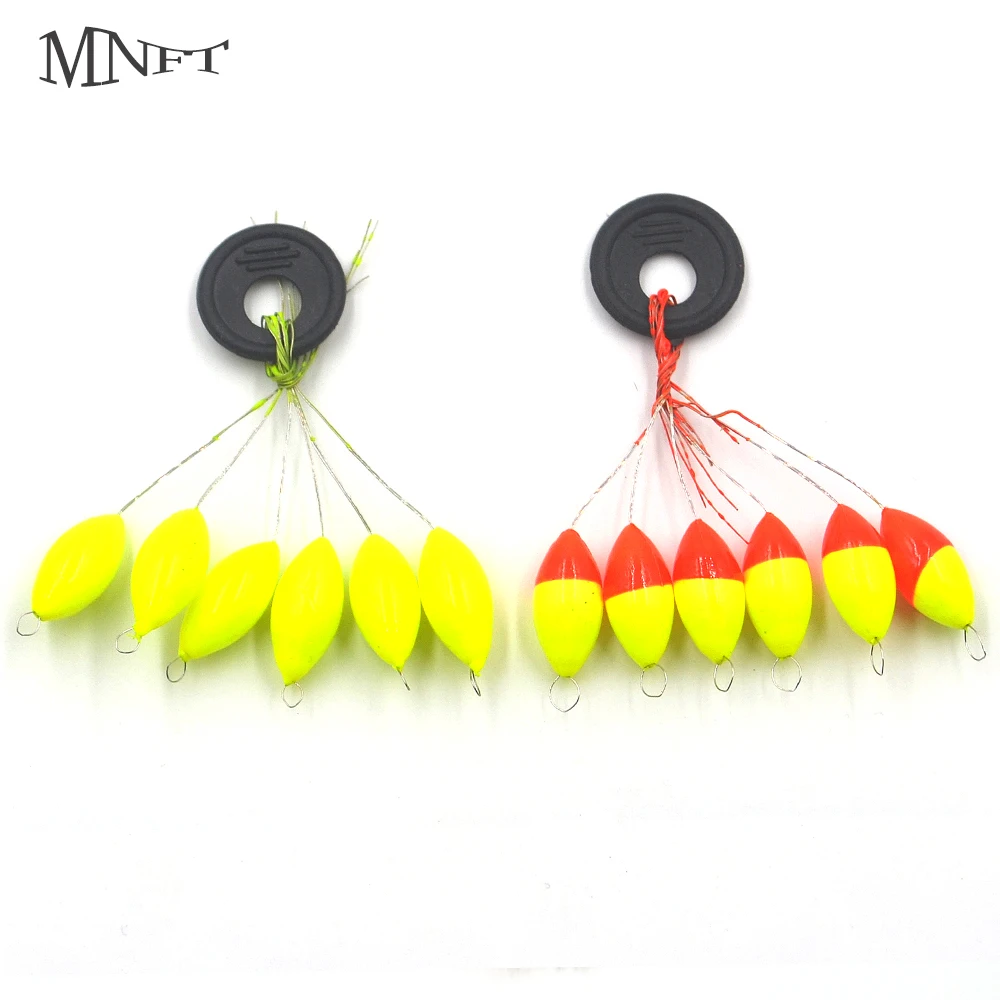 

MNFT 300Pcs Yellow Red Oval Space Beans Buoy Fishing Mini Seven-star Floats Easy Use Floater