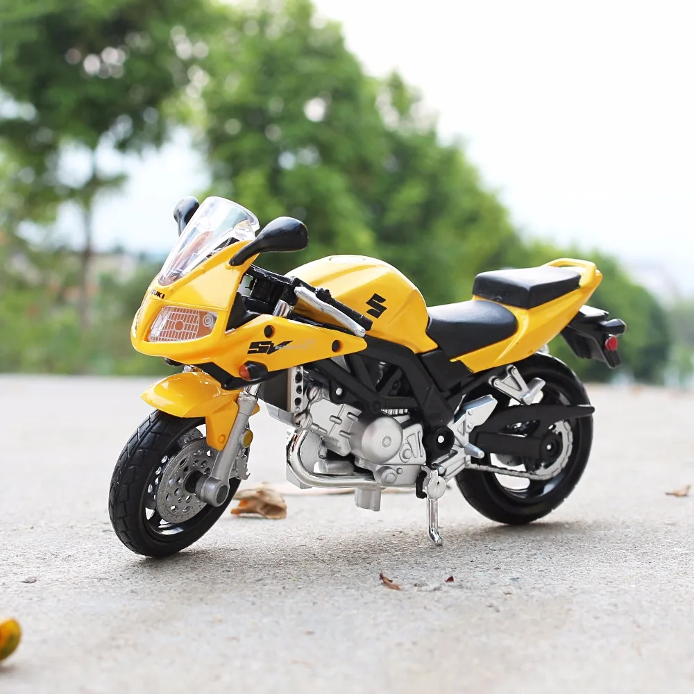 1:18 Scale Maisto SUZUKI SV650S Motorbike Race Cars Mini Motorcycle ...