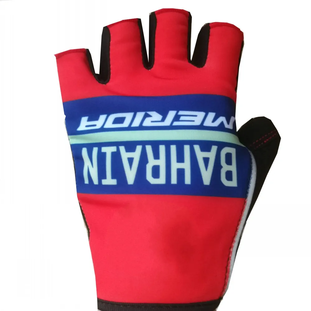 

Pro team bahrain half finger Cycling gloves GEL shock absorption high quality summer fingerless mtb unsix Bike gloves Size m-XL