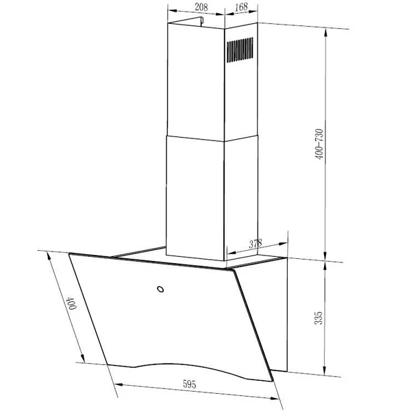 Кухонная вытяжка MAUNFELD TEFFI 60/750 белый