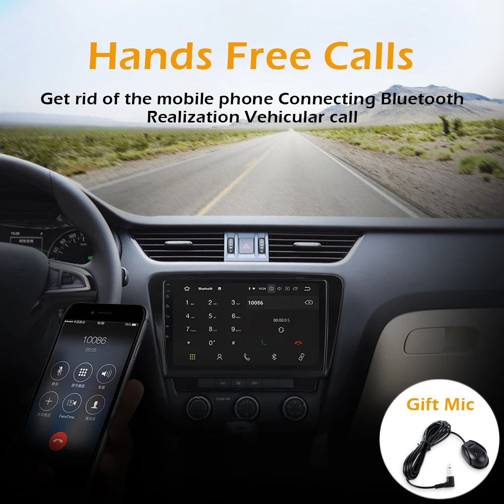 Perfect Android 8.0 Octa Core 4GRAM Car Multimedia Player for Skoda Octavia 2014 2015 2016 2017 with 10.2" HD Touch Screen Built-in GPS 3