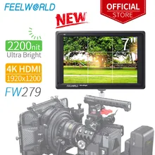 FEELWORLD FW279 7 дюймов ультра яркий 2200nit на поле камеры DSLR монитор Full HD 1920x1200 4K HDMI вход выход высокая яркость