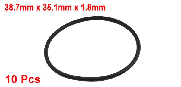 Uxcell 10 шт. 1.8 мм черный резиновый гибкий нефть уплотнение вывода Кольца ID. | 21.2 мм | 22.4 мм | 25 мм | 26.5 мм | 30 мм | 31.5 мм | 31 мм - Цвет: Kx10 1p8mmx35mmx39mm