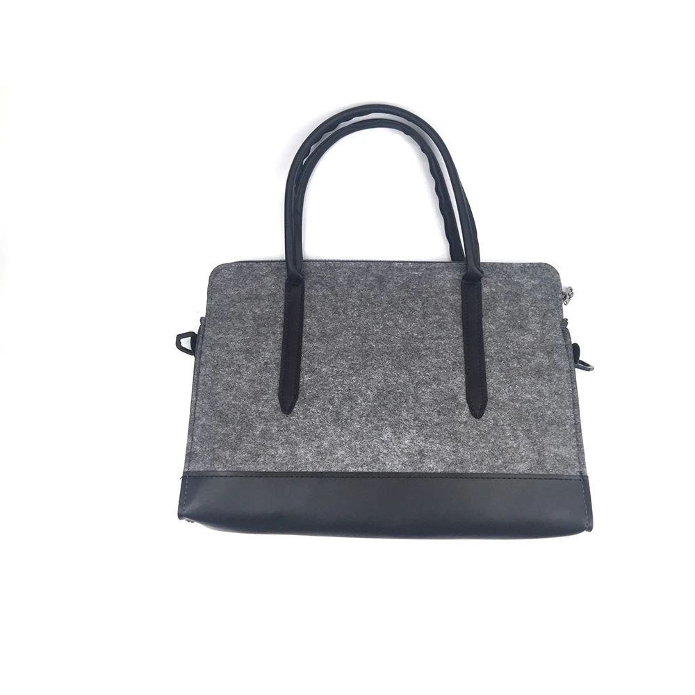 

reusable felt material zippered tablet 13 14 inch laptop bags for imac felt and PU material