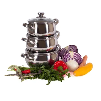 

SET pans Vetta 6 pcs., PENCILS 1,7/2,4/2,9 WITH COVERS Kitchen knife thermos dish tableware high quality discount sale 822-028