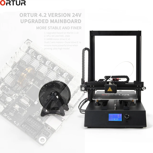 Cheap Clearance Sale Ortur 3D Printer 25 Pints Auto-Leveling Open Source Printer Linear Guide Plus Printing Size 3D Printer Machine