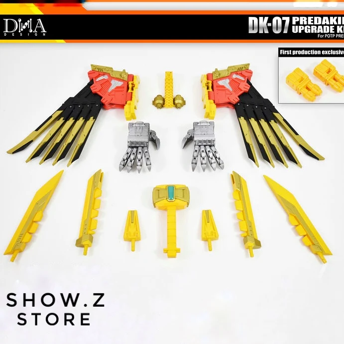 

[HotSale][Show.Z Store] DNA Design DK-07 DK07 POTP Predaking Feral Rex Upgrade Kit Transformation Action Figure