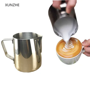 

XUNZHE 100ml -1500ml Stainless Steel Milk Frothing Pitcher cappuccino milk jug Coffee Mug Cup Espresso Latte Foam Container
