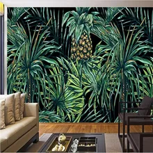 HD hand-painted Southeast Asian style palm leaf mural background wall manufacturers wholesale wallpaper mural custom photo wall HD hand-painted Southeast Asian style palm leaf mural background wall manufacturers wholesale wallpaper mural custom photo wall