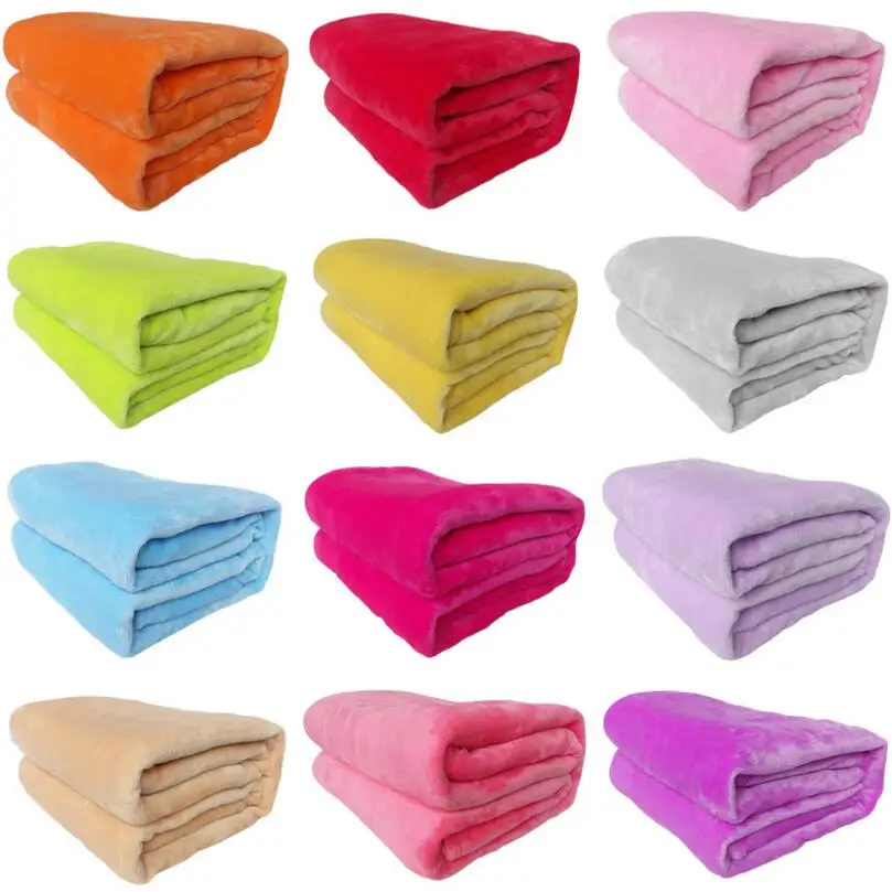 Buy Coral Velvet Fleece Blanket Throws Flannel