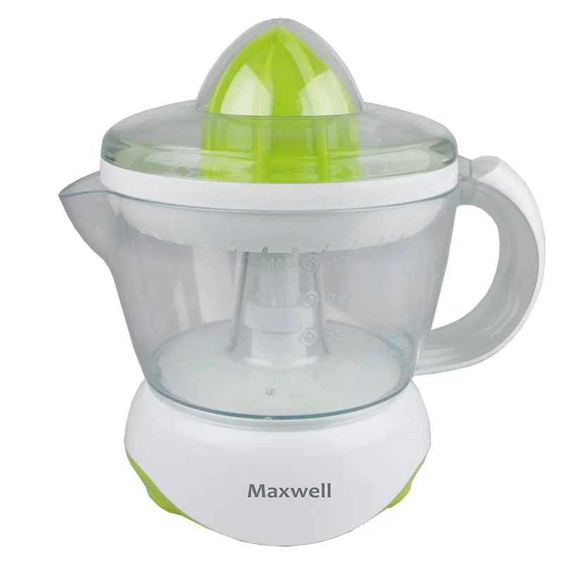 Соковыжималка электрическая MAXWELL MW-1107 G(Мощность 25 Вт, для цитрусовых, резервуар для сока 700 мл, функция реверса