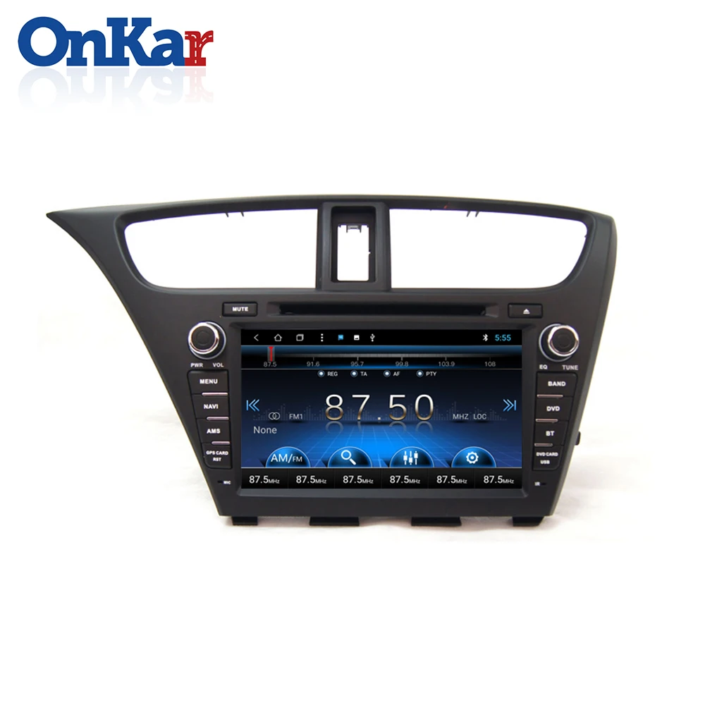 Perfect ONKAR car android dvd player for Honda Civic 2013 2014 2015 car multimedia gps navigation radio stereo support backup camera 2