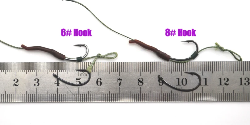Леска для ловли карпа со свинцовым грузилом 2 комплекта 6 #8 #|hook size|hook size 6terminal tackle |