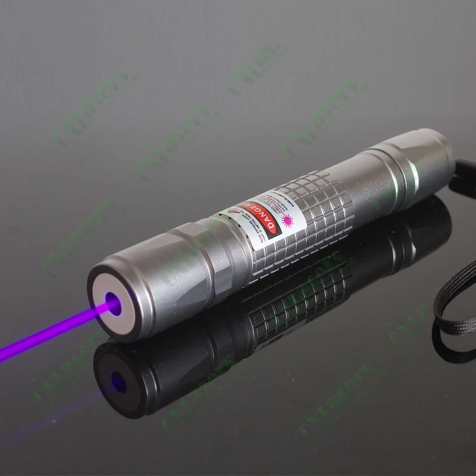 

oxlasers OX-V40 405nm UV laser high power violet blue laser pointer flashlight with 5 star caps purple lasers free shipping