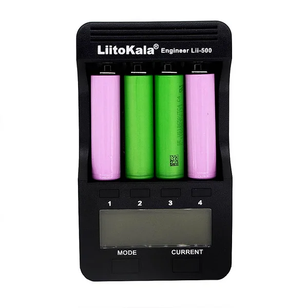 LiitoKala lii-500 lcd 3,7 V/1,2 V 18650/26650/16340/14500/10440/18500 зарядное устройство, лиитокала завод lii500