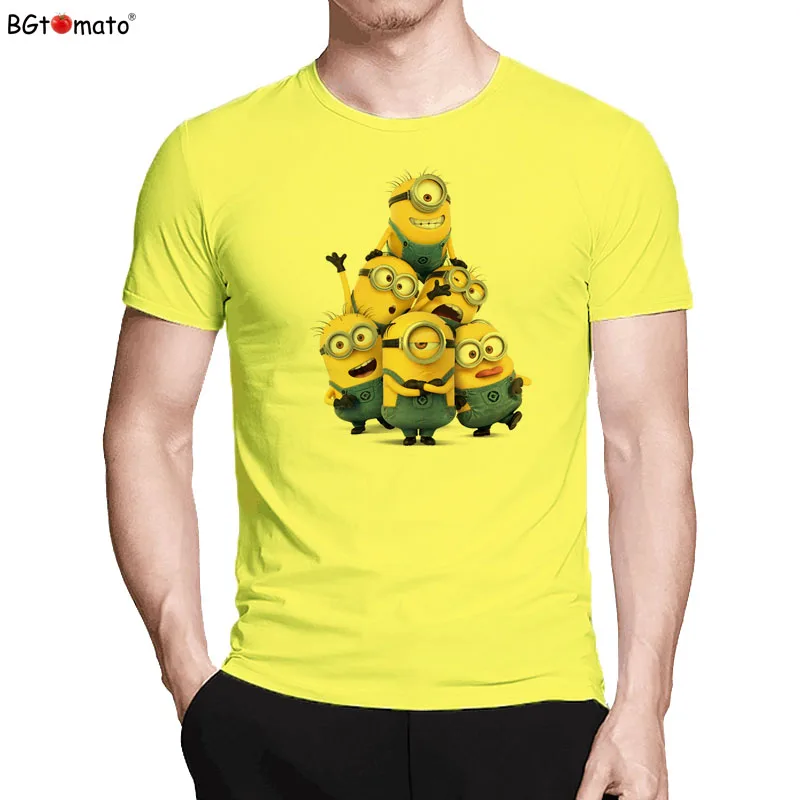 BGtomato футболка много миньонов 3d футболки с принтом новейший стиль Забавные футболки популярный стиль футболка Миньоны - Цвет: 3